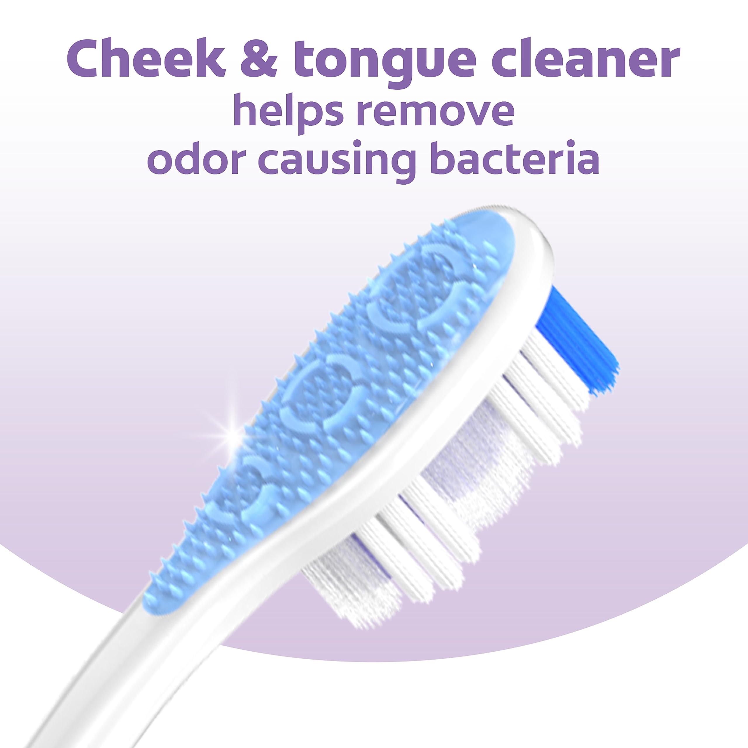 Close-up of extra soft bristles showing 48% softness