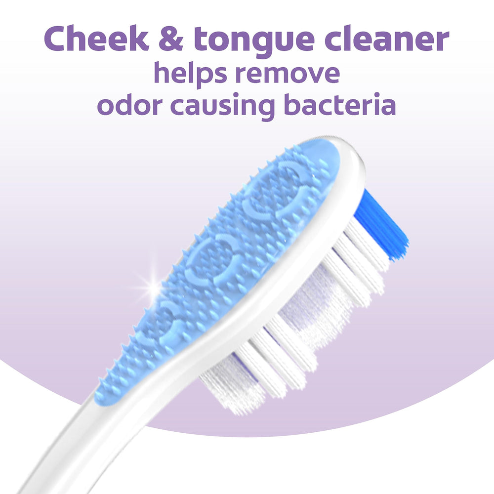 Close-up of extra soft bristles showing 48% softness