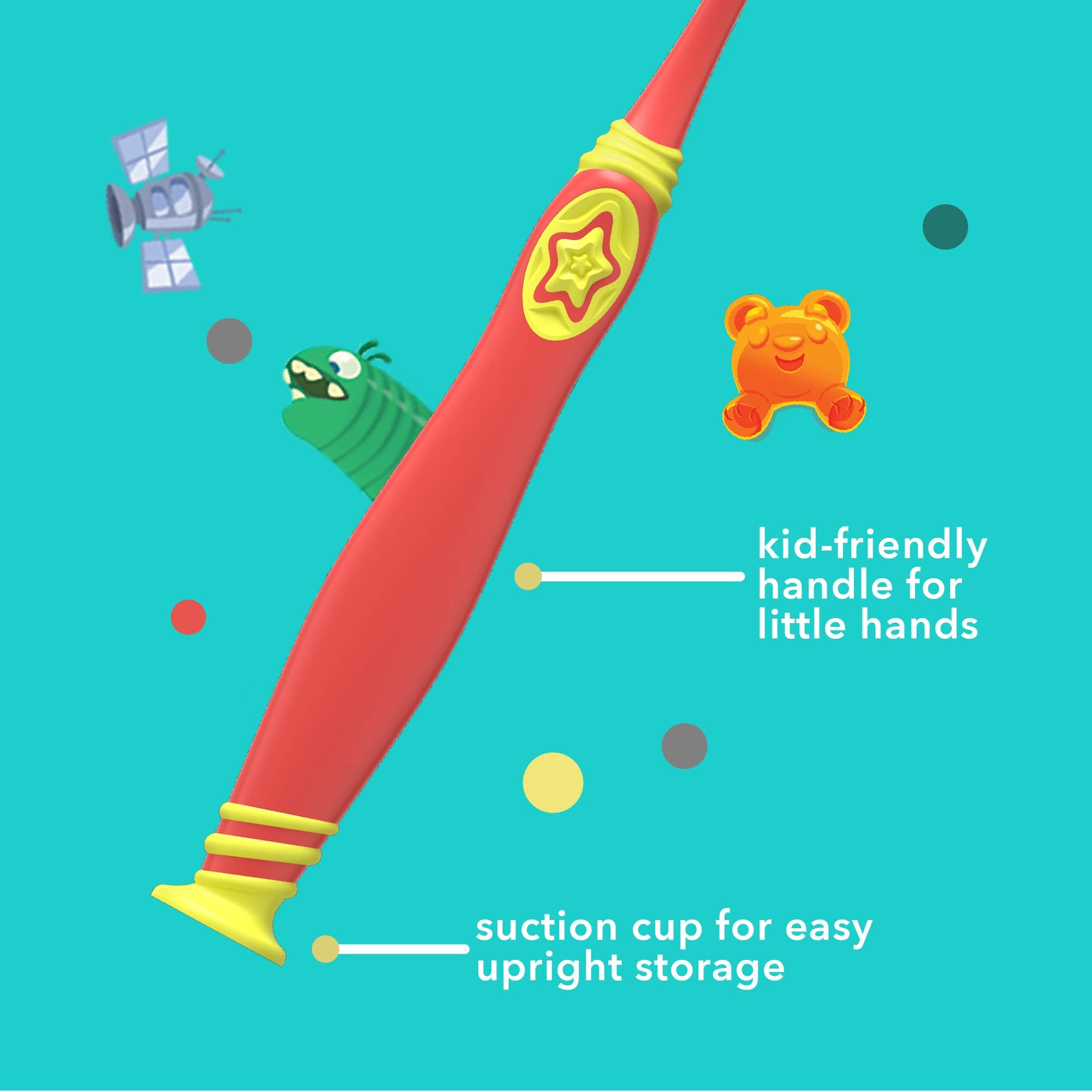 Tongue cleaner feature on Colgate hum Kids toothbrush