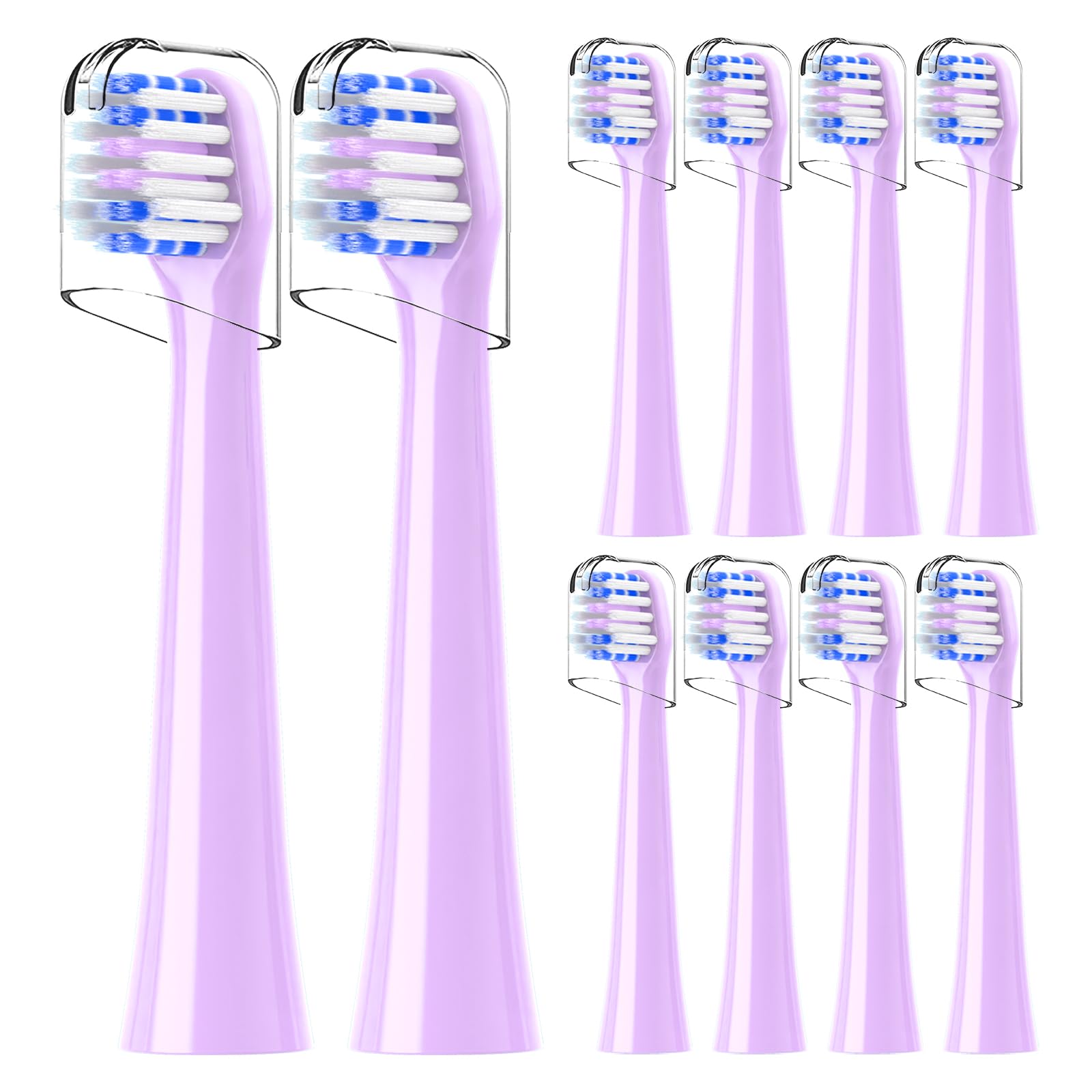 Replacement toothbrush heads for Colgate Hum in purple, 10-count