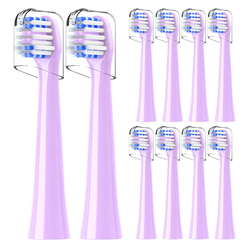 Replacement toothbrush heads for Colgate Hum in purple, 10-count