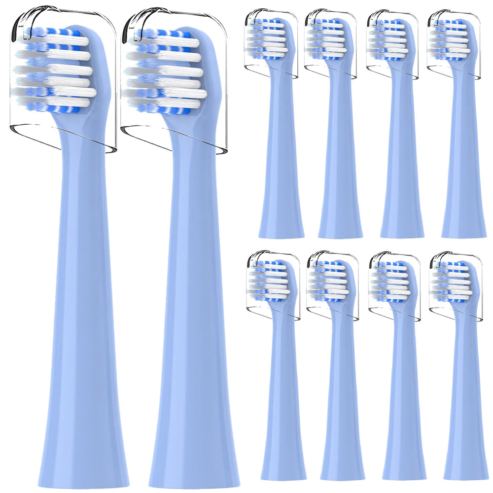 Colgate Hum compatible replacement toothbrush heads – blue, 10 count
