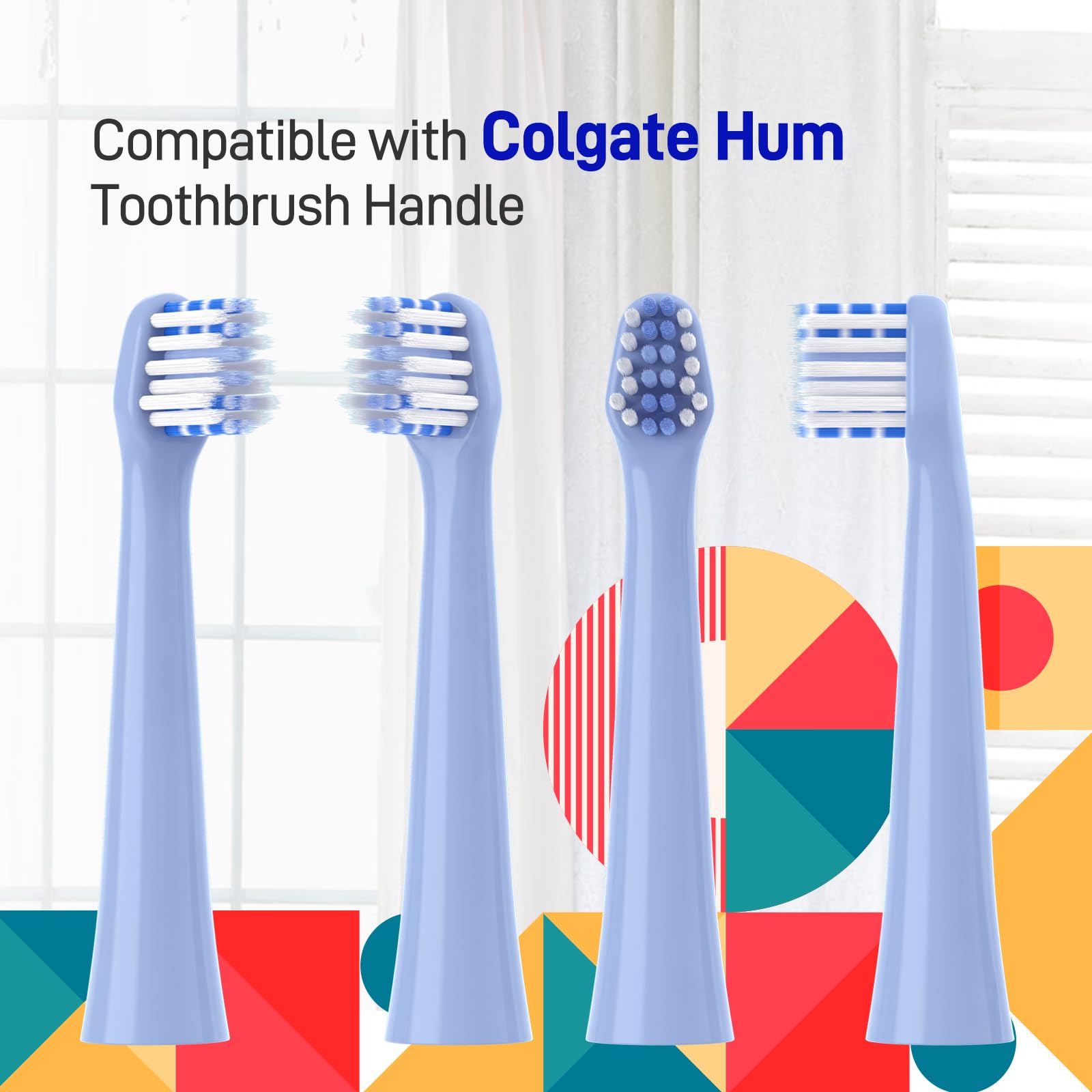 Blue Colgate Hum replacement heads packaging