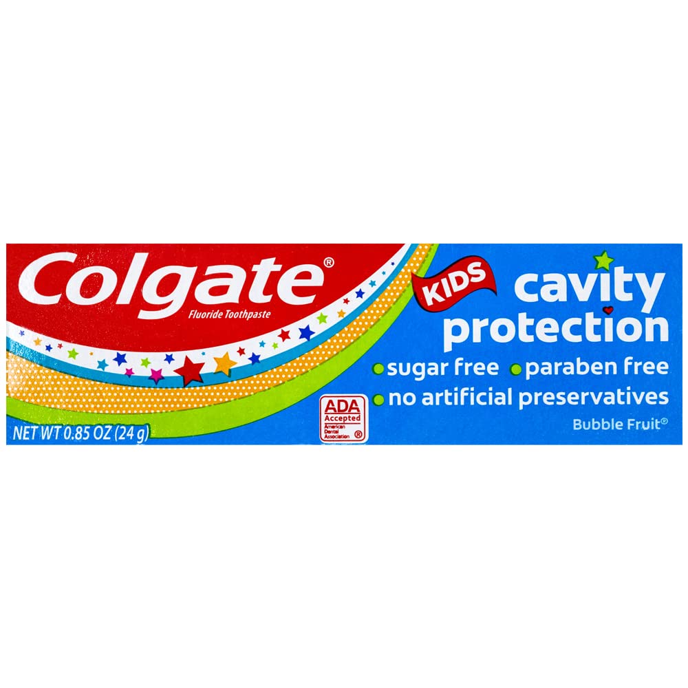 Colgate Kids Bubble Fruit Toothpaste 12-pack packaging