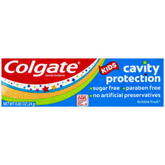 Pack of 8 Colgate Kids Cavity Protection Toothpaste Bubble Fruit Flavor tubes - image 2