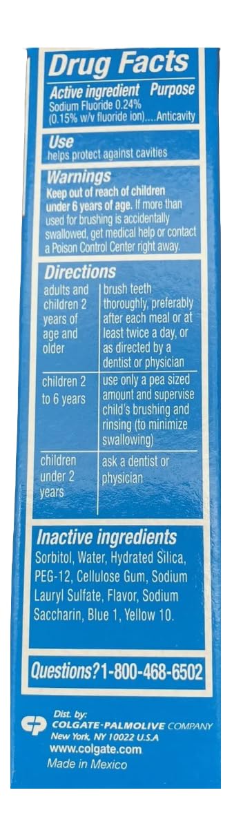 Close-up packaging of Colgate Kids Cavity Protection Toothpaste Bubble Fruit Flavor - image 3
