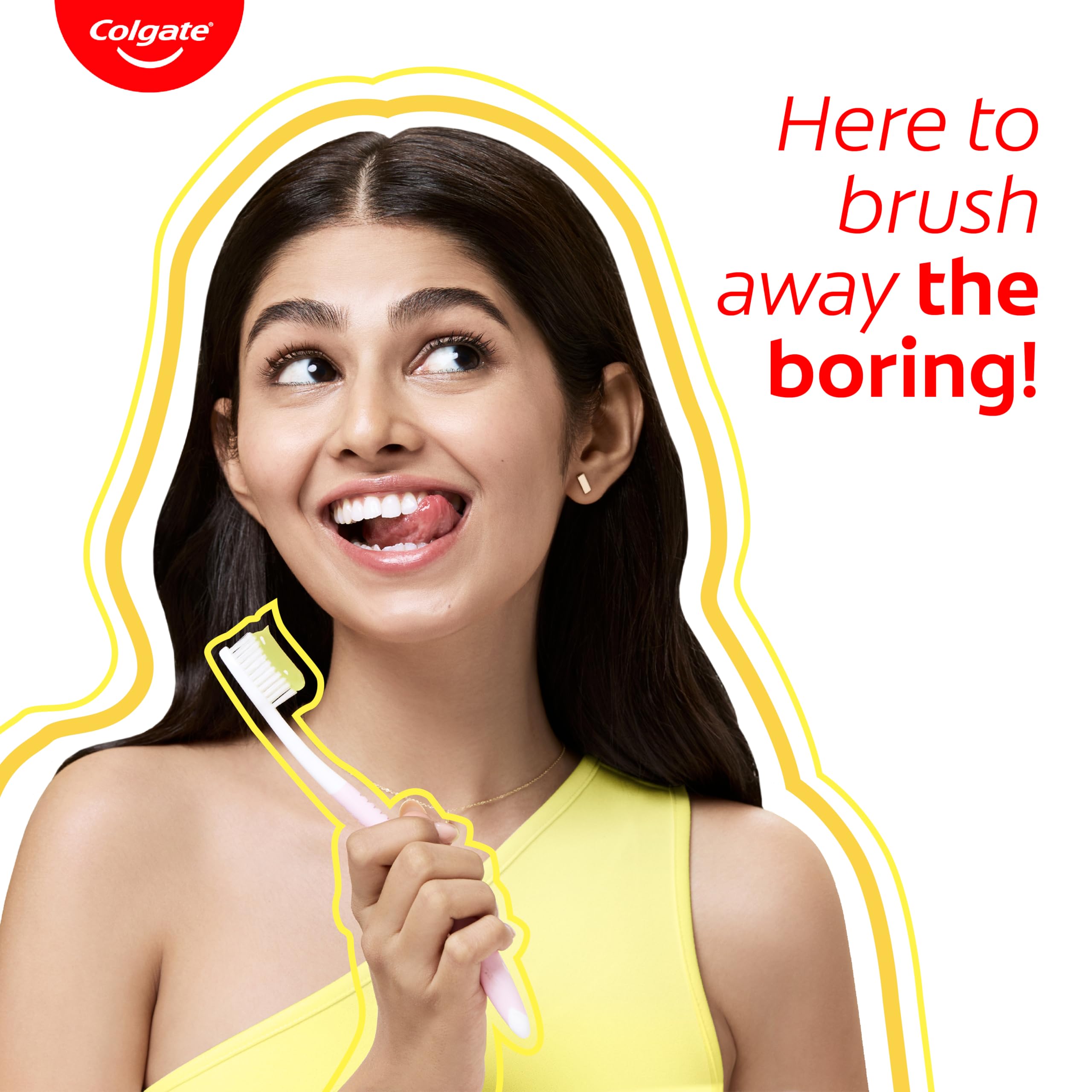 Colgate Lemon Fresh Gel Toothpaste on bathroom counter