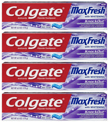 Colgate Max Fresh KnockOut Toothpaste 6 oz Tube - Front View