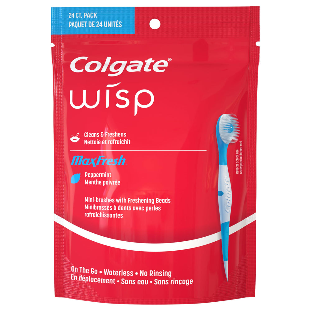 Whitens teeth by removing surface stains with small bristles