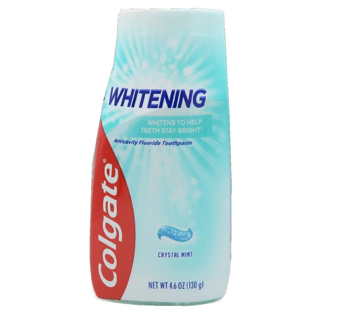 Colgate Max White Crystal Mint liquid toothpaste tube, 4.6 oz, pack of 6