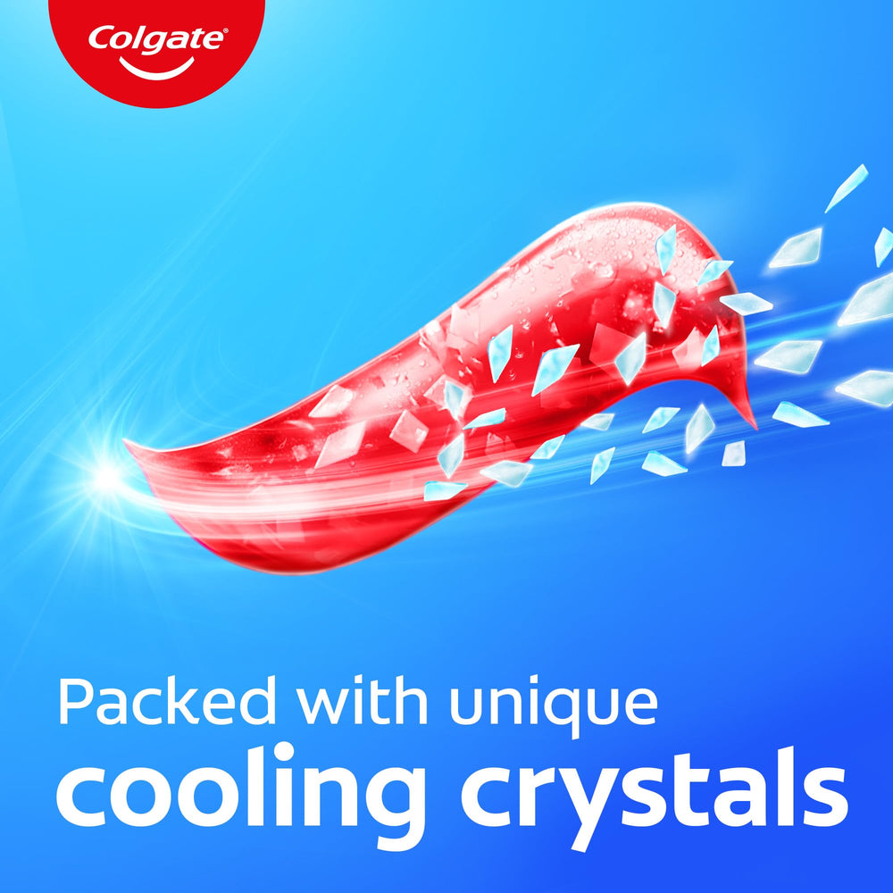 Top view of Colgate MaxFresh 150g tube