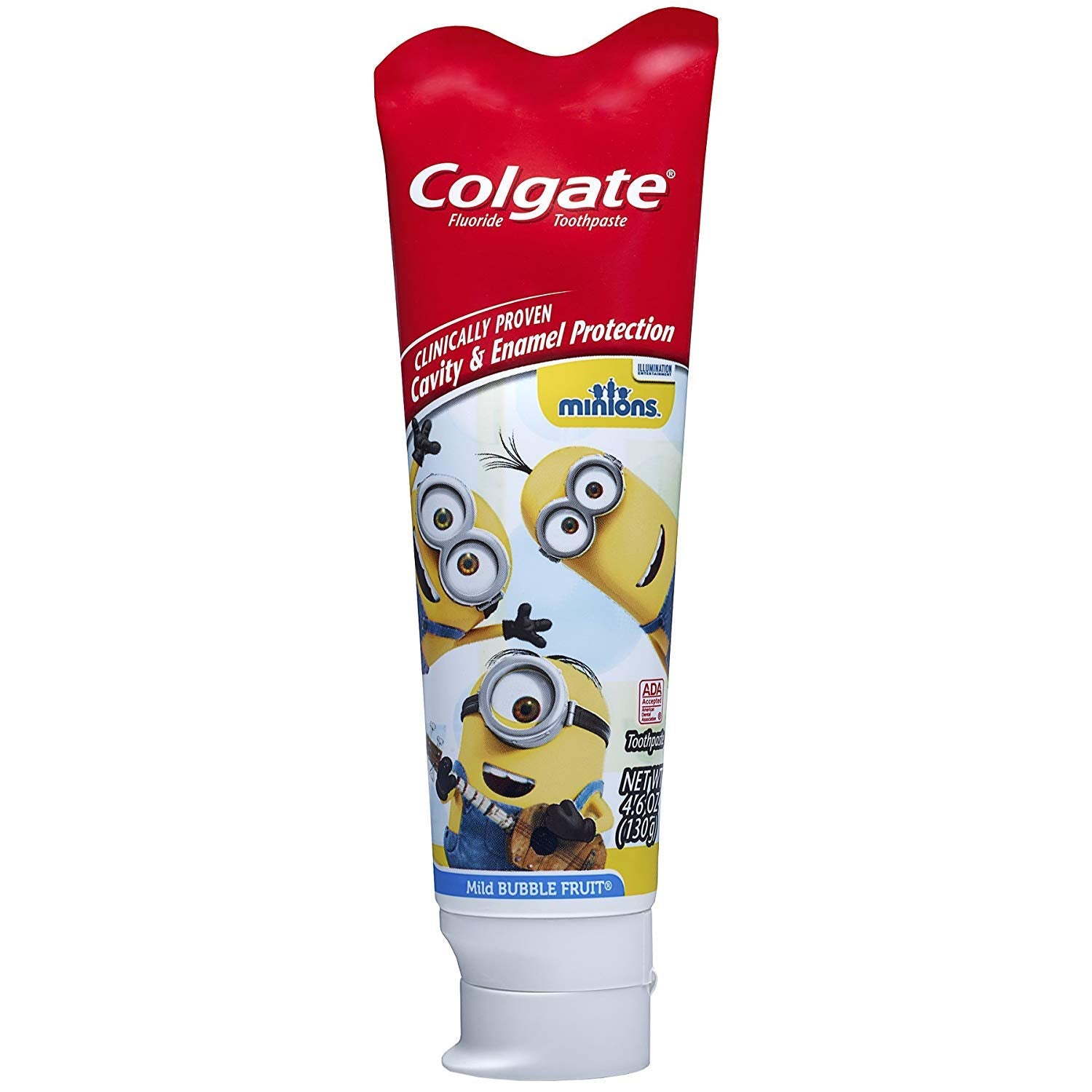 Two Colgate Minions toothpaste tubes, 4.6 oz each