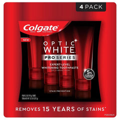 Colgate Optic White Pro Series Stain Shield toothpaste 3.3 oz pack of 4