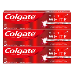 Colgate Optic White Sparkling Mint toothpaste two-pack box