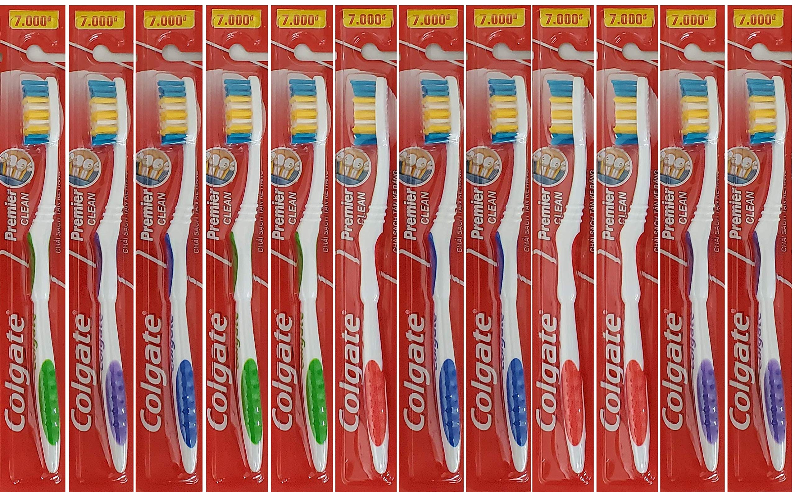 Colgate Premier Extra Clean toothbrushes 12-pack - front view