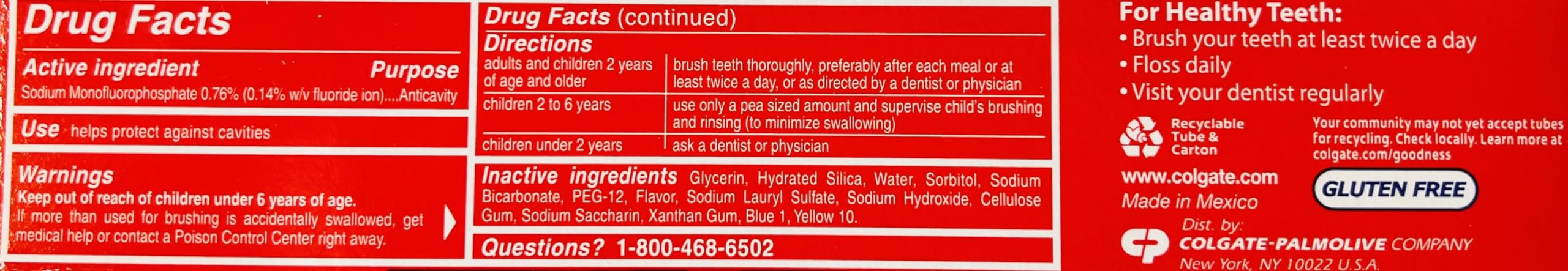 Colgate Sparkling White Mint toothpaste packaging front – image 3