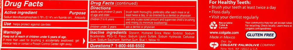 Colgate Sparkling White Mint toothpaste packaging front – image 3