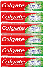 Colgate Sparkling White Mint toothpaste 8 oz 6-pack packaging