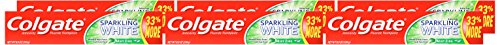 Colgate Sparkling White Mint 6-pack on display