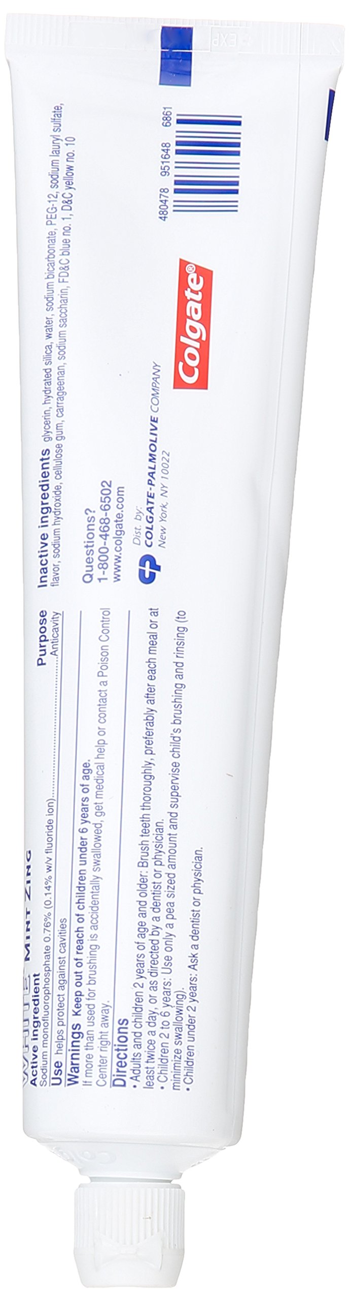 Whitening action showing stain removal effect