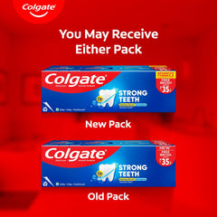 Back/side packaging of Colgate Strong Teeth Saver Pack
