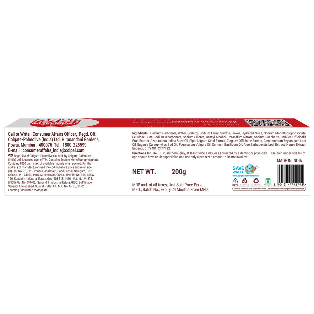 Benefits: Strengthening, Freshness, Anti-Germ, Gum Care