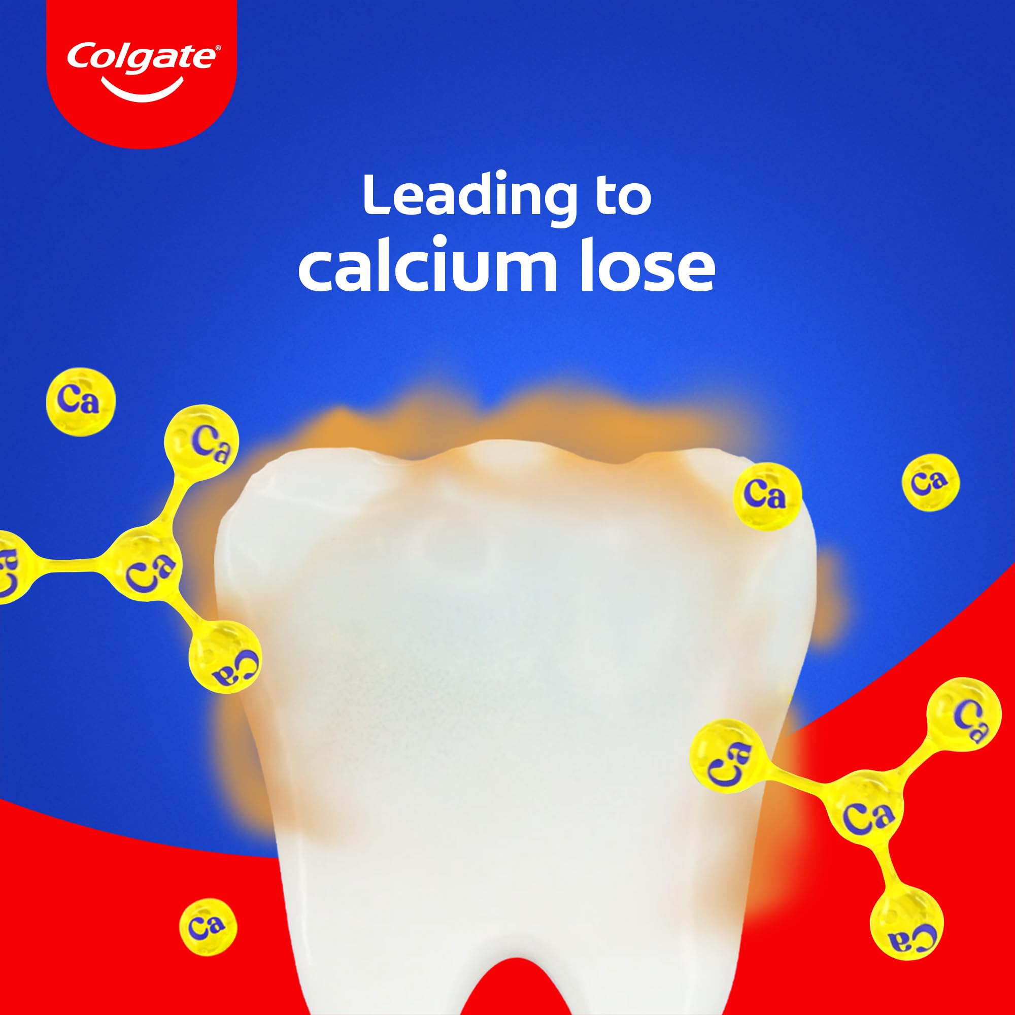 Close-up view highlighting toothpaste cleaning action and plaque removal