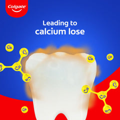 Close-up view highlighting toothpaste cleaning action and plaque removal