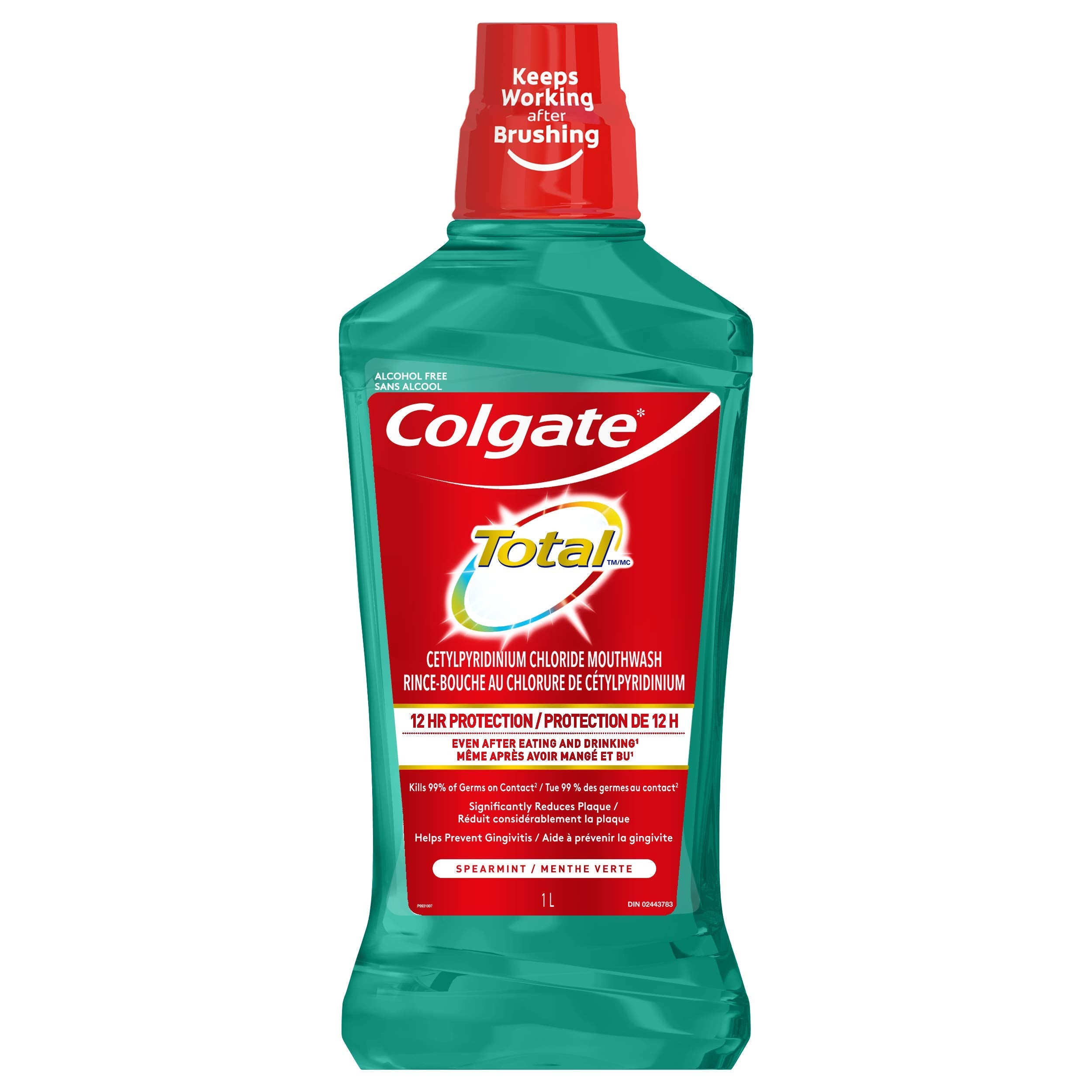 Colgate Total Advanced Pro-Shield Mouthwash Spearmint 33.8 oz bottle