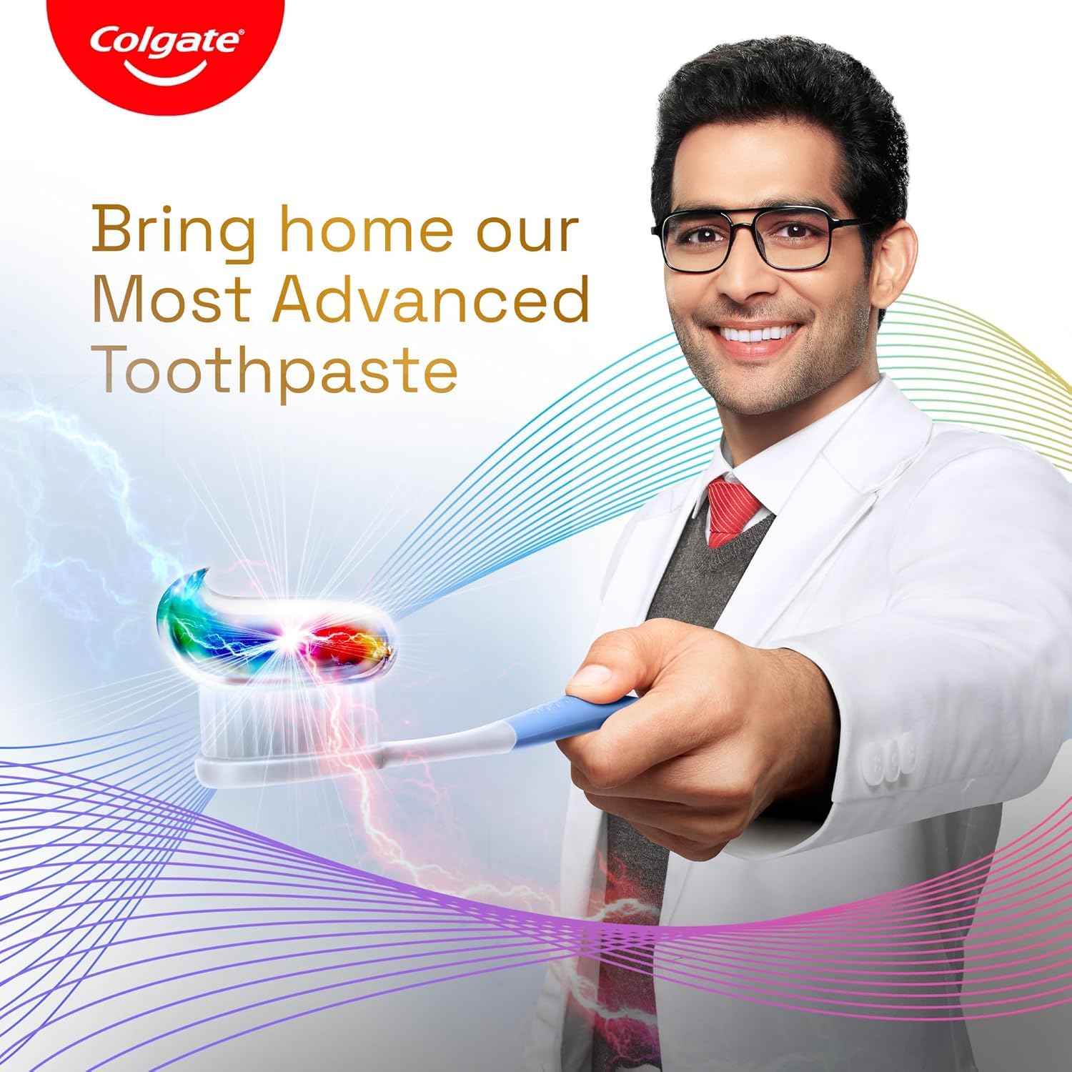 Back view of Colgate Total Charcoal toothpaste tube