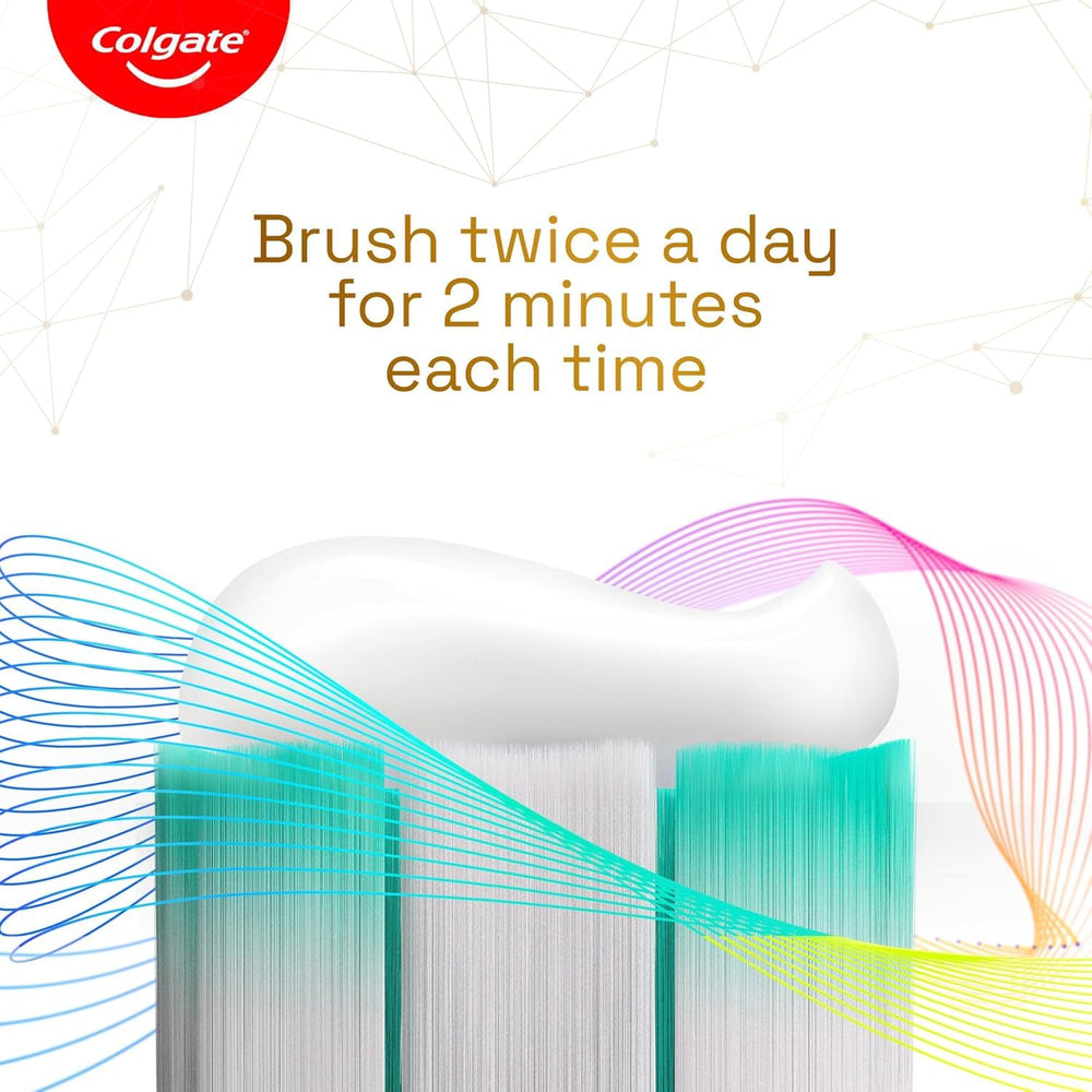 Front view of Colgate Total Charcoal toothpaste tube