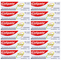 Colgate Total Clean Mint travel-size toothpaste front view