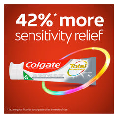 Close-up of Colgate Total Deep Clean 4.8 oz toothpaste tube