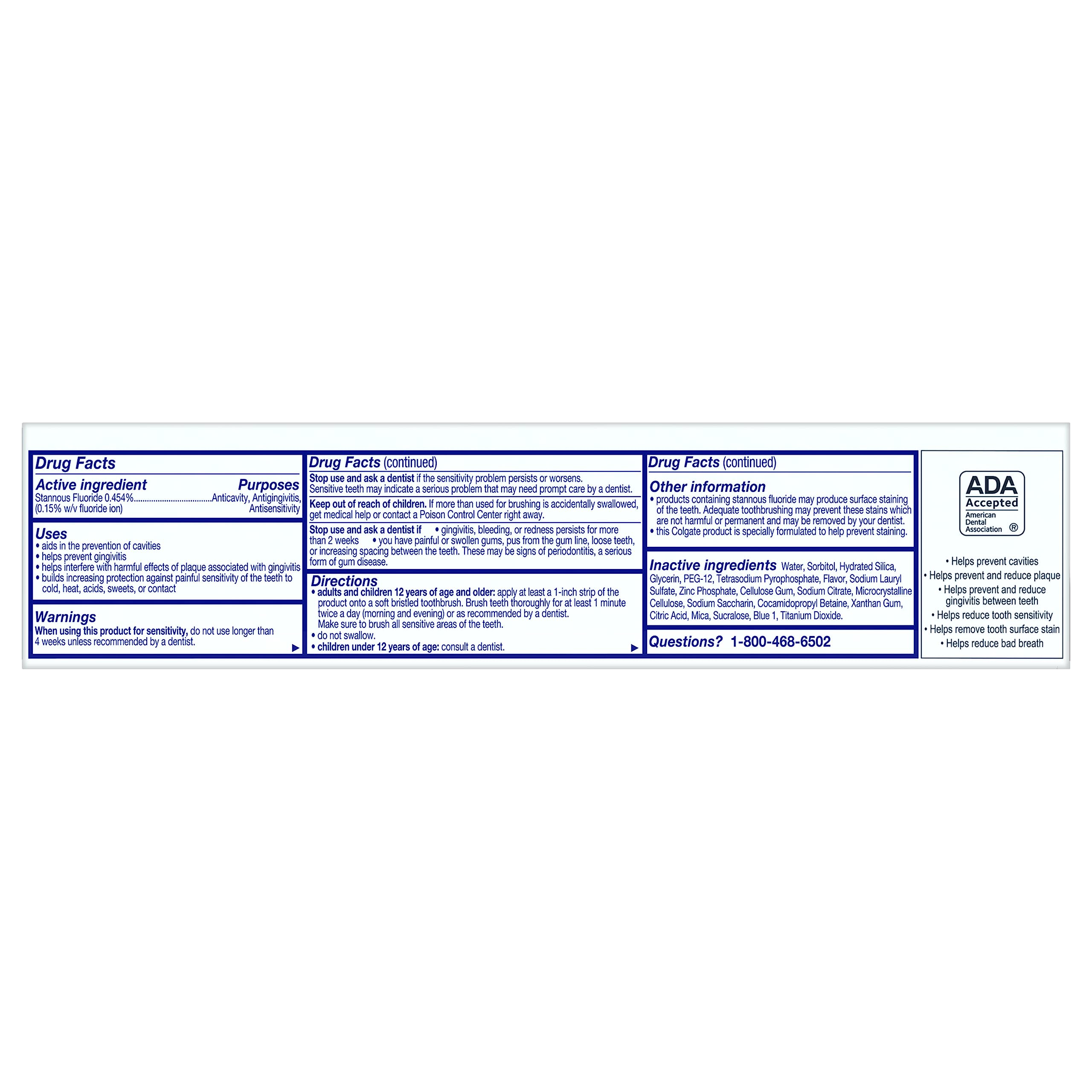Close-up of Colgate Total Whitening Toothpaste Gel tube