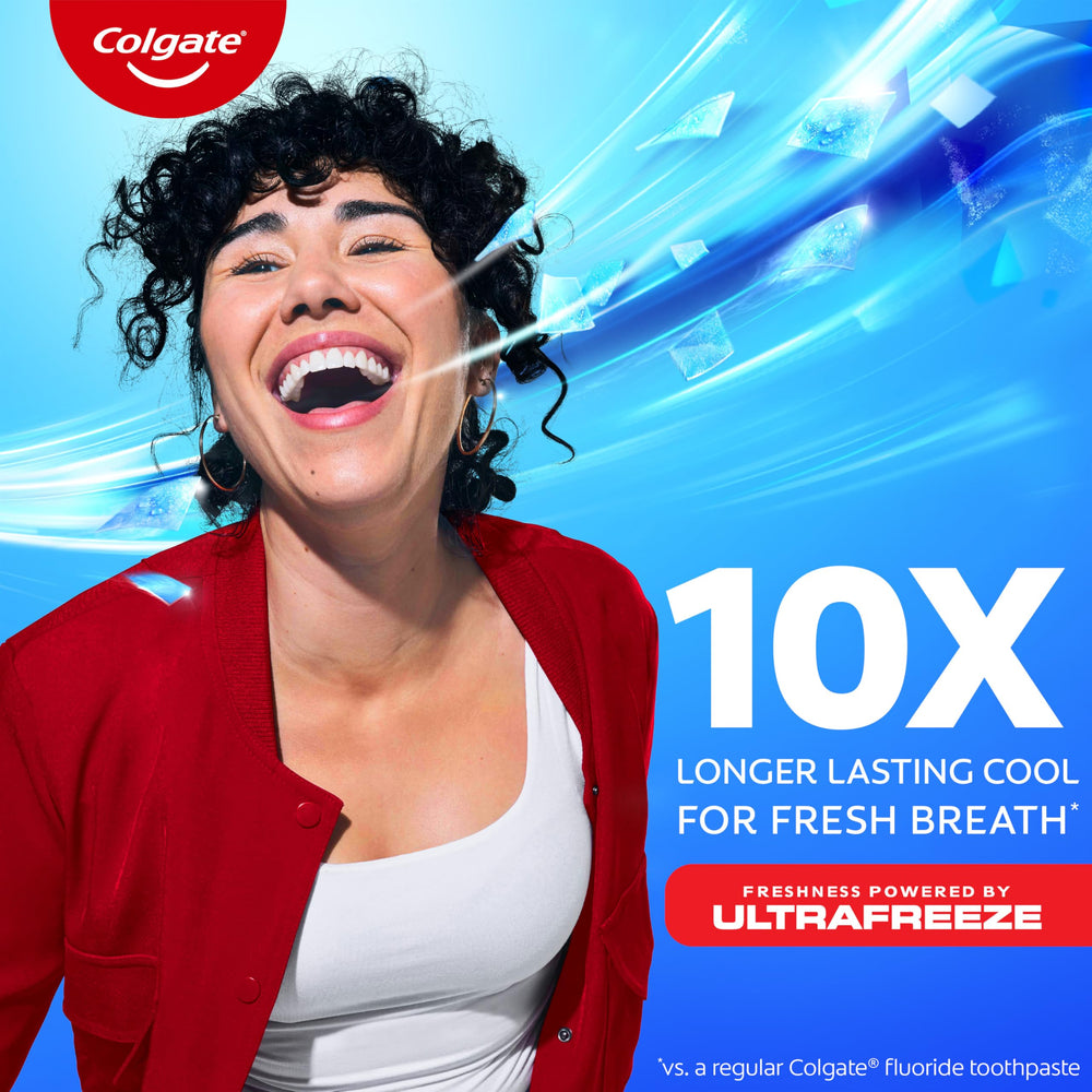 Packaging of Colgate Max Fresh Toothpaste with Breath Strips - Cool Mint