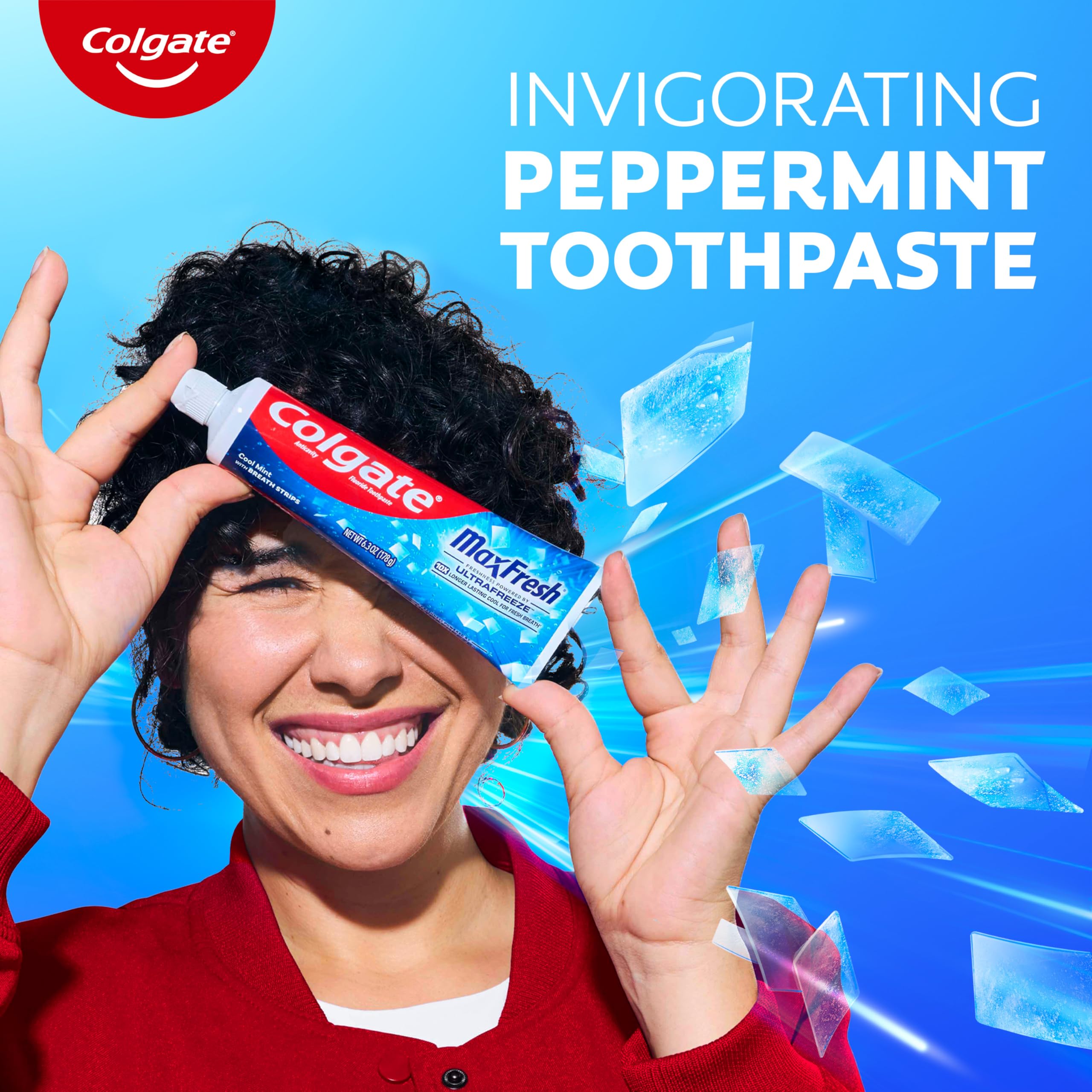 Colgate Max Fresh Toothpaste with Breath Strips - 24-pack with Cool Mint