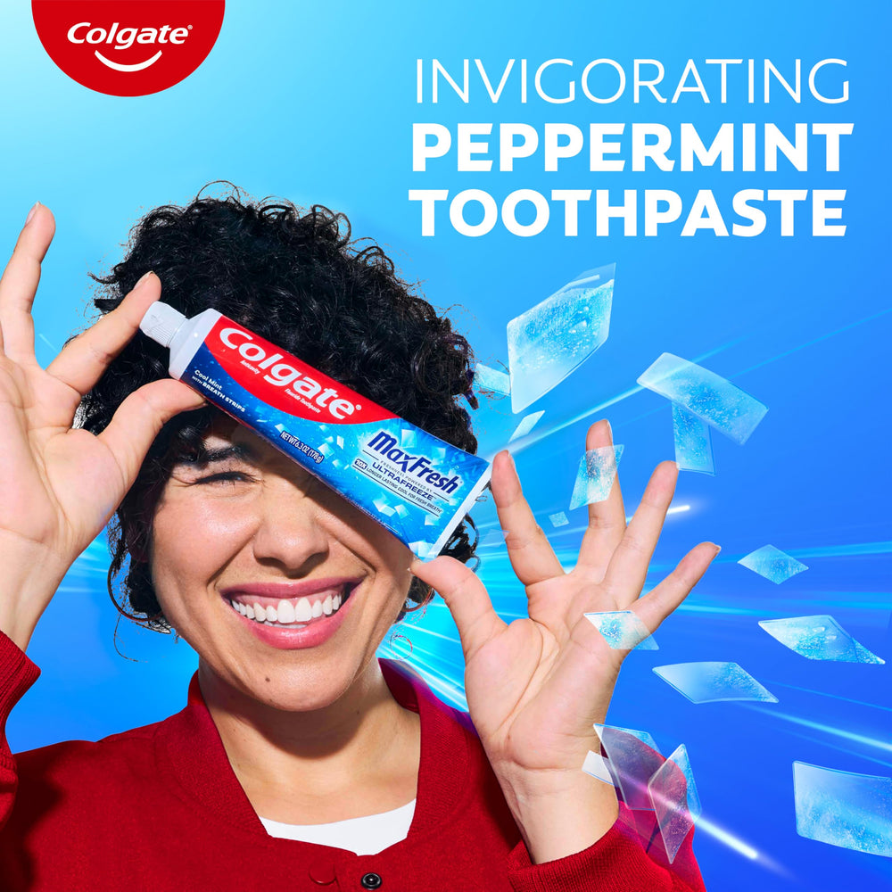 Colgate Max Fresh Toothpaste with Breath Strips - 24-pack with Cool Mint