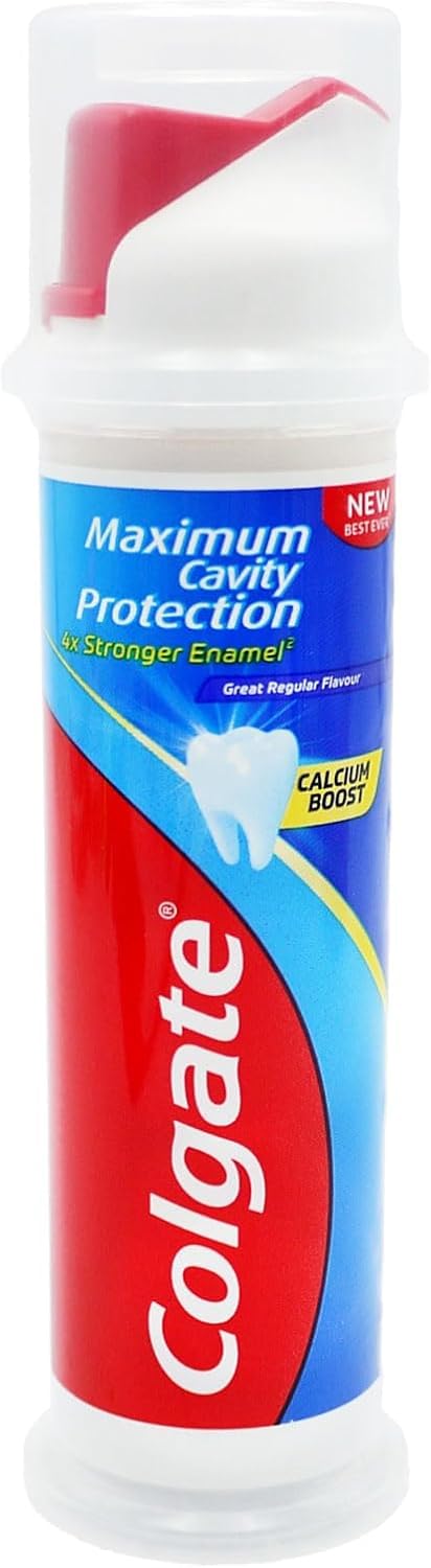 Colgate Toothpaste 100ml Pump bottle - cavity protection with fluoride