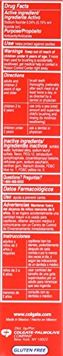 Colgate toothpaste tube label showing 4 oz size