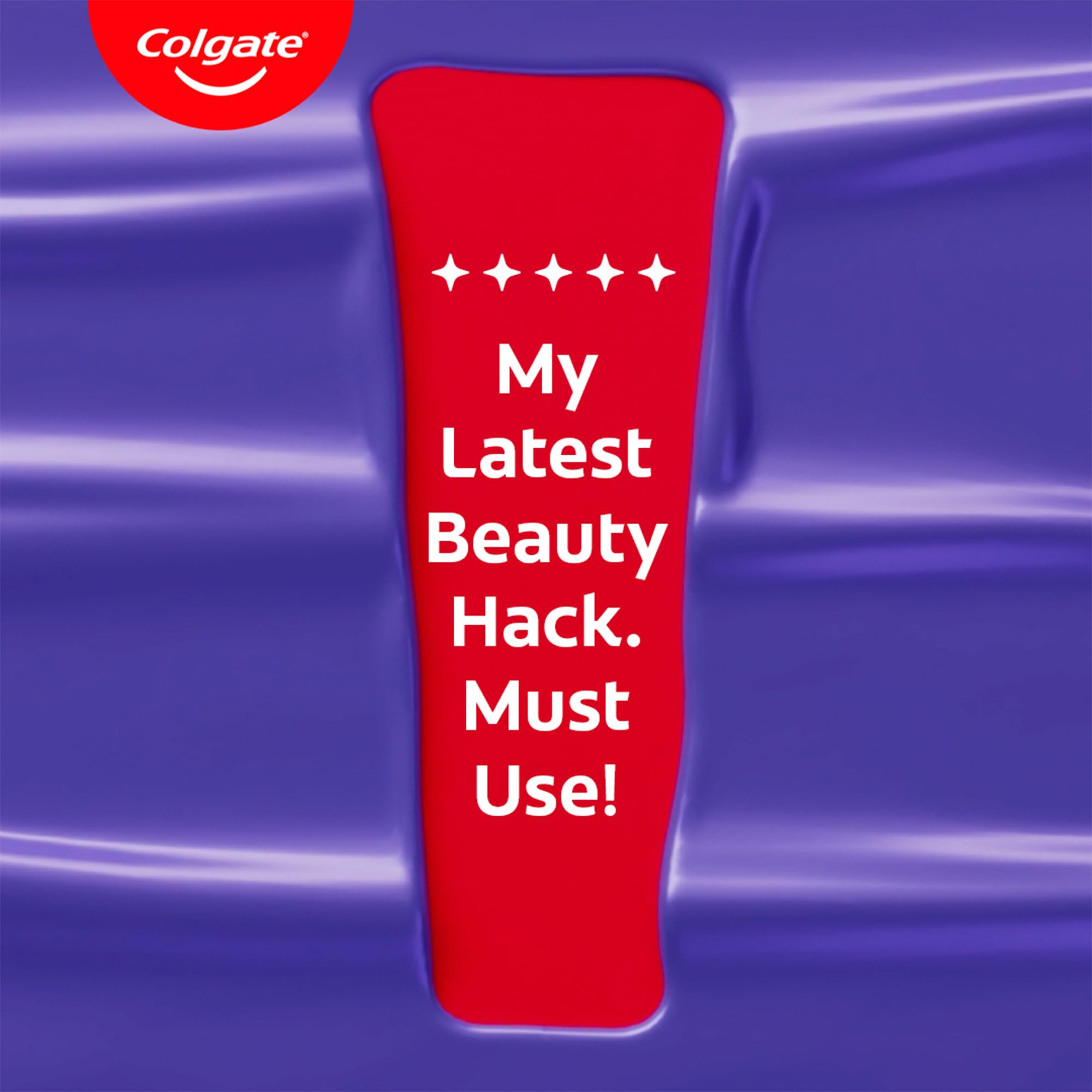 Micropolishing crystals in Colgate Visible White Purple Toothpaste