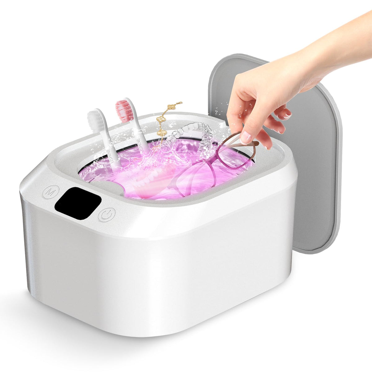 COLIDO 46kHz ultrasonic denture cleaner front view