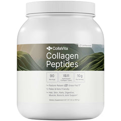 Front view of Colla Vita Collagen Peptides Powder 32 oz bottle