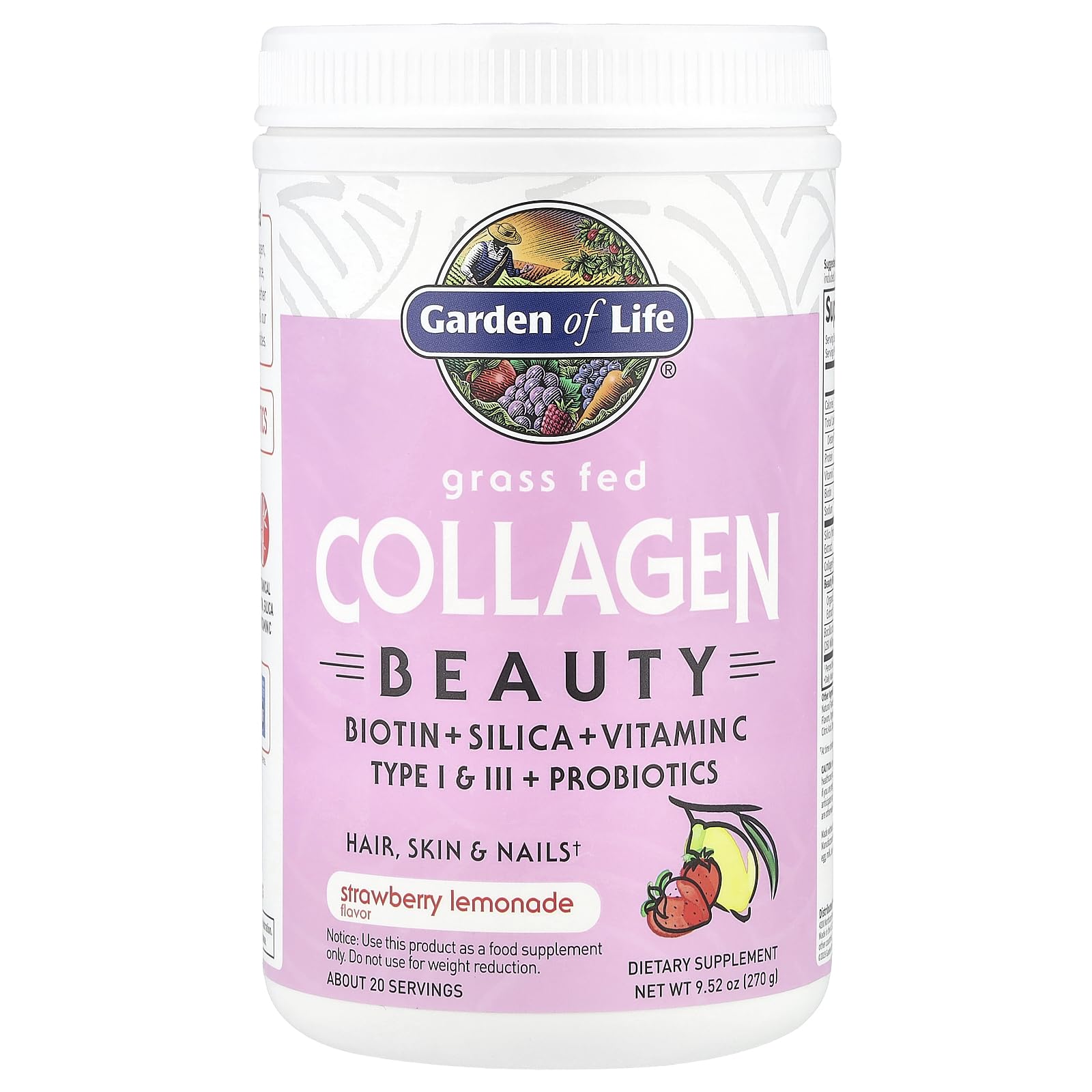 Hydrolyzed collagen peptides 11g per serving graphic