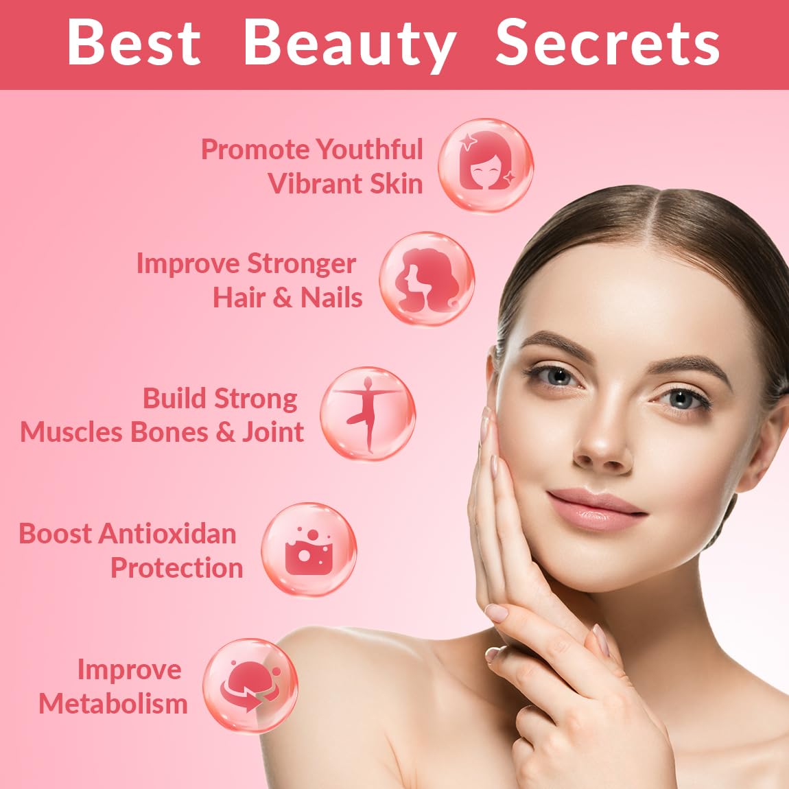 Hydrolyzed collagen peptides label and gummies