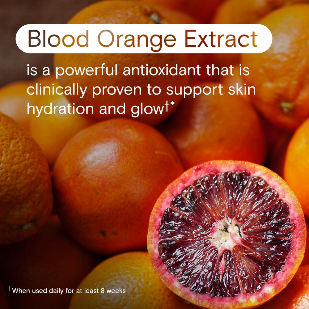 Vitamin C and Vitamin E icons representing collagen health