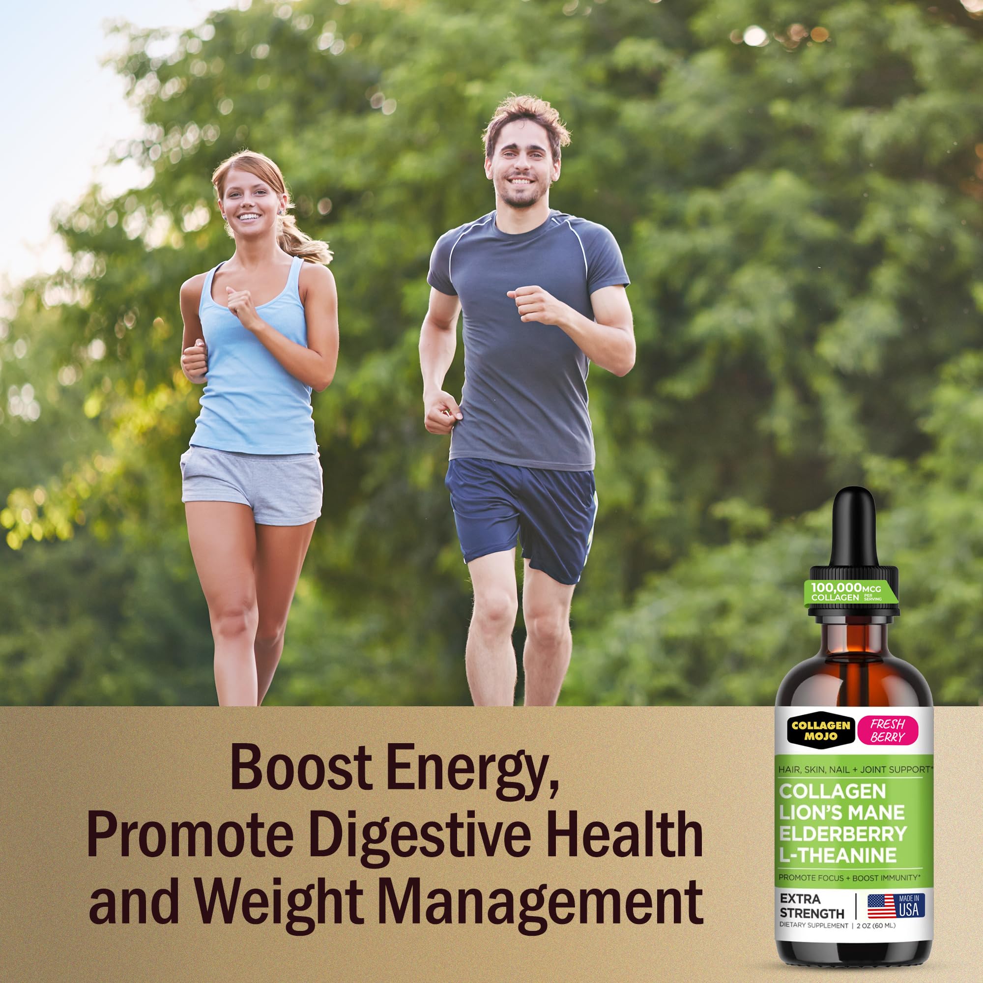 Collagen Mojo manufactured in the USA in an FDA registered facility