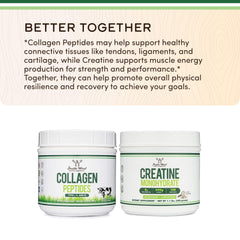 Close-up of product label with multi-type collagen information