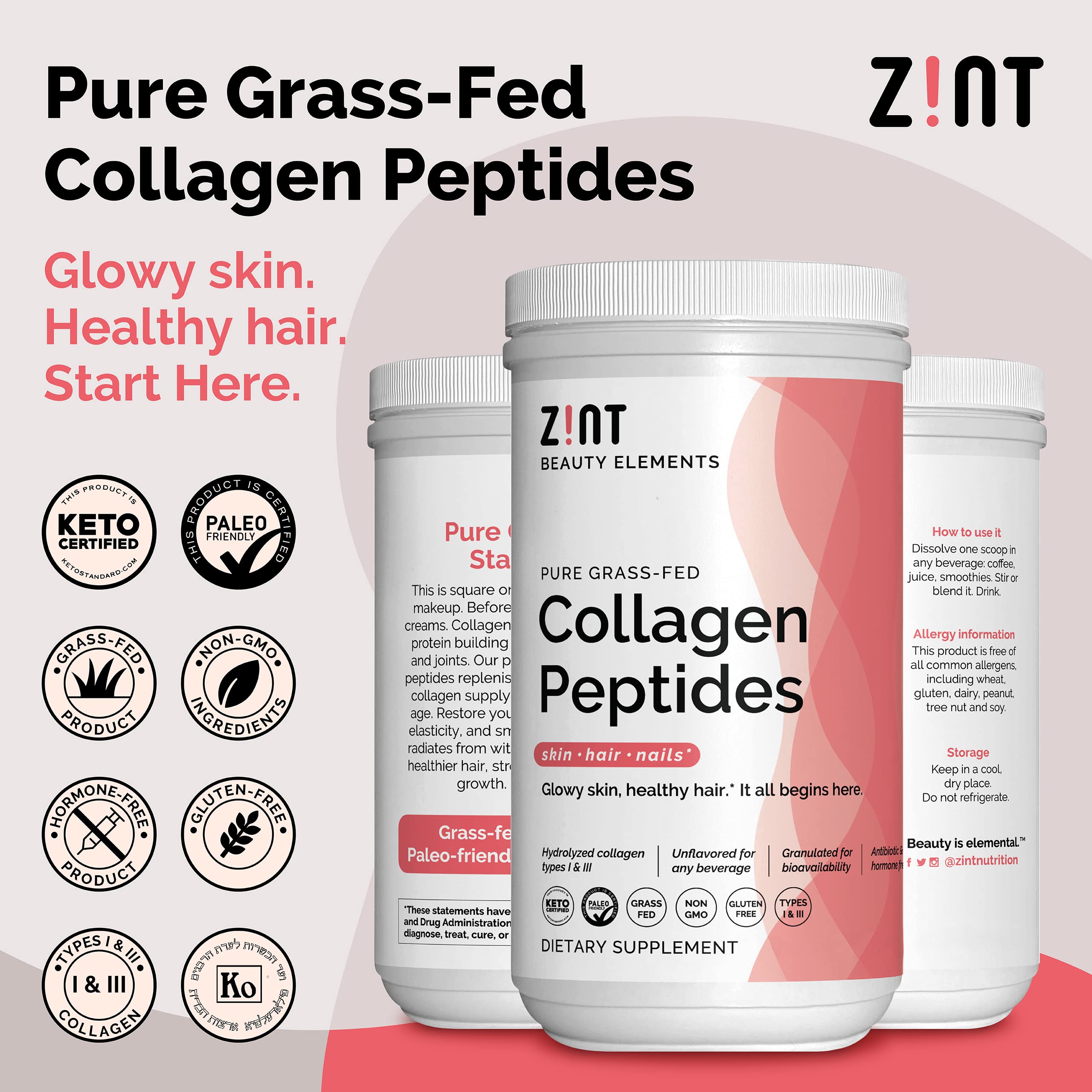 Non-GMO grass-fed collagen ingredients