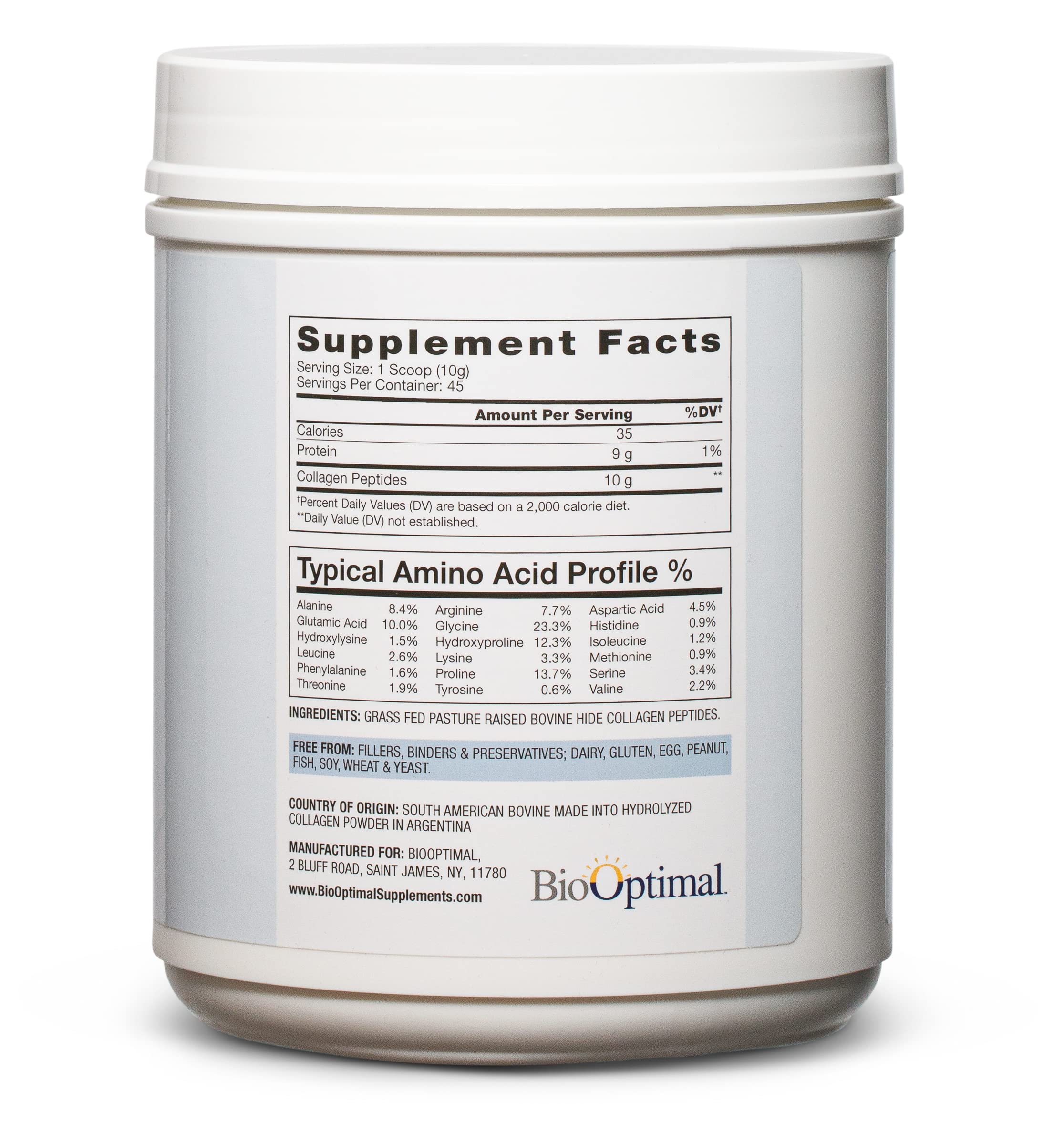 Collagen peptides types I and III