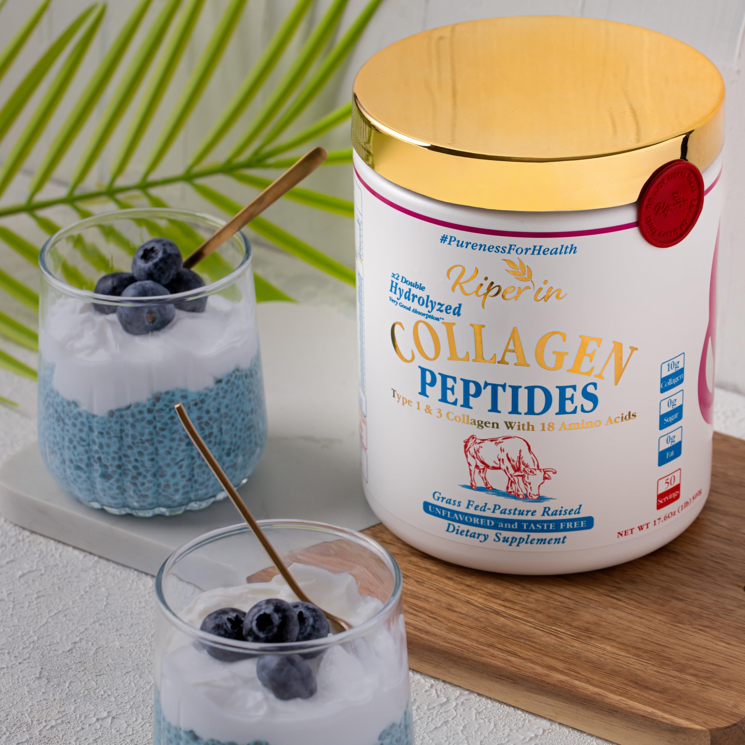 Grass-fed collagen source illustration